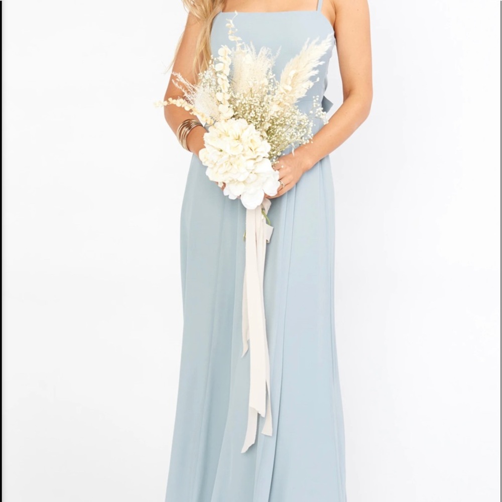 Show me your mumu Lauren tie Maxi Dress silver sage